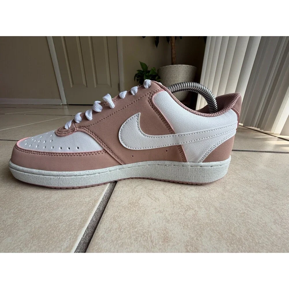 Nike Court Vision Low Next Nature Pink Mauve White Women's Shoes Size 8.5 NWOB